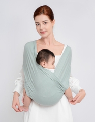 Địu Vải Cao Cấp EmBé Sling Dòng Flex Cho Bé Từ 0 Đến 24 Tháng Tuổi màu xám
