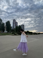 Áo 2 dây form xòe có dây rút vai thương hiệu MAGENTA