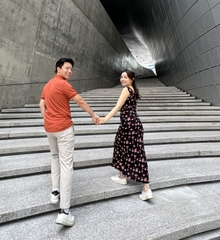 Đầm cổ tim