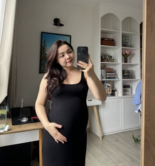 Đầm body 2 dây thun gân, khoét lưng sâu thương hiệu GIANGDONNA