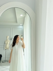 Đầm dài xếp ly tay bồng thương hiệu BACIAMI BLOOM