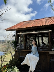 Áo tay dài bẹt vai rút tay