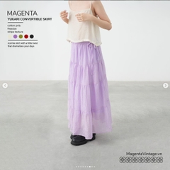 Chân váy tơ có túi, lưng thun có dây rút thương hiệu MAGENTA