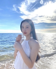 Đầm yếm maxi thương hiệu Vananhscarlet