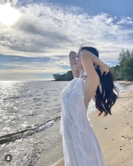 Đầm yếm maxi thương hiệu Vananhscarlet