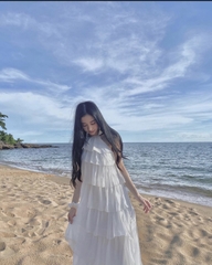 Đầm yếm maxi thương hiệu Vananhscarlet