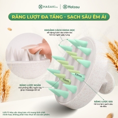 Lược Gội Đầu Hotosu Massage Cao Cấp Premium Scalp Massaging Shampoo Brush Hasaki Sản Phẩm Chính Hãng