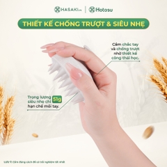 Lược Gội Đầu Hotosu Massage Cao Cấp Premium Scalp Massaging Shampoo Brush Hasaki Sản Phẩm Chính Hãng