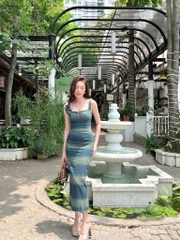 Đầm dài 2 dây thương hiệu ELPIS