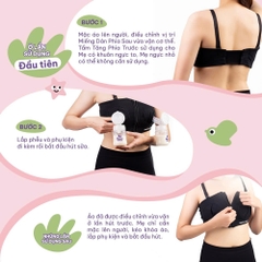 Áo Hút Sữa Rảnh Tay Mama’s Choice, Mặc Hút Sữa Cho Mẹ, Có Dây Giữ Bình Hút Sữa, Có Tấm Tăng Phía Trước Và Sau, Freesize