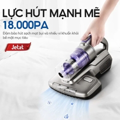 Máy Hút Bụi Cầm Tay Mini Không Dây, Máy Hút Bụi Giường Nệm Diệt Khuẩn UV Thế Hệ Mới Jetzt Series J7 Lực Hút 18000PA, Công Nghệ Đèn UV Diệt Khuẩn + Sóng Siêu Âm, Lọc Bụi 6 Cấp Nhờ Hệ Thống Lọc Đa Tầng, Tiện Lợi