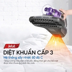 Máy Hút Bụi Cầm Tay Mini Không Dây, Máy Hút Bụi Giường Nệm Diệt Khuẩn UV Thế Hệ Mới Jetzt Series J7 Lực Hút 18000PA, Công Nghệ Đèn UV Diệt Khuẩn + Sóng Siêu Âm, Lọc Bụi 6 Cấp Nhờ Hệ Thống Lọc Đa Tầng, Tiện Lợi