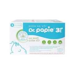 Khăn hạ sốt Dr.Papie 3+ (25 khăn/hộp)