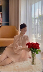 Set áo tơ hồng thương hiệu HESTIA