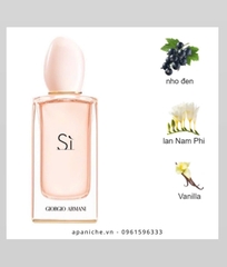 Nước hoa Sì nắp hồng nhạt thương hiệu Giorgio Armani 30ml