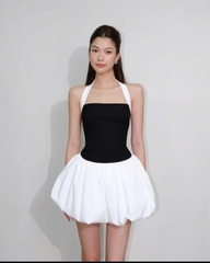 Đầm Liscy Bubble Mini Balck & White thương hiệu ITSCICICO