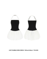 Đầm Liscy Bubble Mini Balck & White thương hiệu ITSCICICO