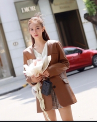 Áo khoác Vest da thương hiệu OM Design
