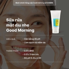 Gel rửa mặt Cosrx Good Morning 50ml chiết xuất trà xanh độ ph thấp