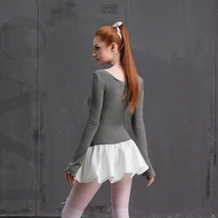 Váy cổ u chân peplum phồng - Swan Lake Ballet Dress phong cách cổ điển, thanh lịch siêu tôn dáng