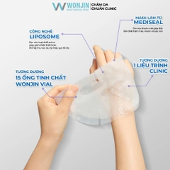 Combo 5 Mặt Nạ Truyền HA Cấp Ẩm Chuyên Sâu WonJin Effect Hydro Rise Hyaluronic Mask