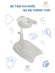 Ghế Tắm Cho Bé Kentuti Thiết Kế Đa Năng 4in1, Tắm Gội, Thay Bỉm, Vệ Sinh, Tập Đứng Có Thể Điều Chỉnh Độ Cao Và Tháo Rời