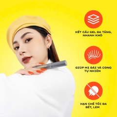 Chuốt mi tơi dài lâu trôi LEMONADE Soaring Mascara 6ml
