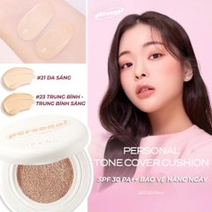 Cushion Kiềm Dầu, Nâng Tone IPKN Personnal Tone Cover /15g