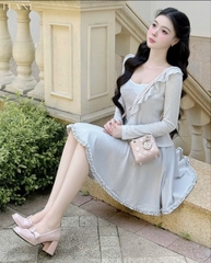 SET ĐẦM + ÁO KHOÁC THƯƠNG HIỆU FLANE