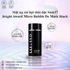 Mặt nạ sủi bọt thải độc Su:m37 Bright Award Micro Bubble De Mask 50ml