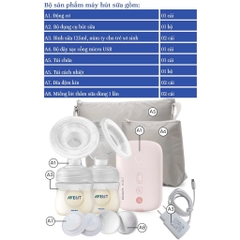 Máy hút sữa điện đôi Philips Avent Eureka SCF393.11