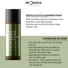 DRCEUTICS Sữa Rửa Mặt Làm Sạch Sâu Cho Mọi Loại Da Gentle Olive Cleansing Foam 150ml