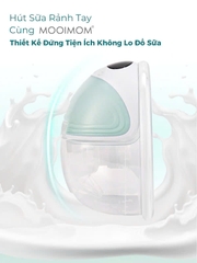 Máy Hút Sữa Đơn Không Dây Cao Cấp MOOIMOM M3, Nhỏ Gọn Siêu Nhẹ,Tiếng Ồn Thấp, Hút Êm Ái,