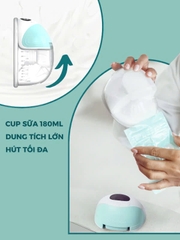 Máy Hút Sữa Đơn Không Dây Cao Cấp MOOIMOM M3, Nhỏ Gọn Siêu Nhẹ,Tiếng Ồn Thấp, Hút Êm Ái,