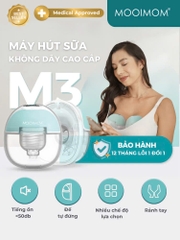 Máy Hút Sữa Đơn Không Dây Cao Cấp MOOIMOM M3, Nhỏ Gọn Siêu Nhẹ,Tiếng Ồn Thấp, Hút Êm Ái,