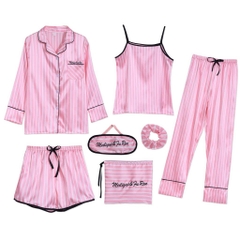 Bộ đồ ngủ lụa cho nữ Bộ đồ ngủ gợi cảm Đồ ngủ Pijama Terno