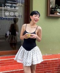 Thanh lý bởi VJ Minh Thư  Used  ĐEN HỌA TIẾT- SIZE M