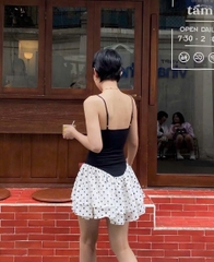 Thanh lý bởi VJ Minh Thư  Used  ĐEN HỌA TIẾT- SIZE M
