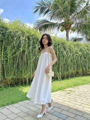 Váy Suông Trắng Viền Thương Hiệu Edini