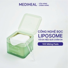 Hộp 100 miếng toner pad Mediheal giúp làm dịu da mụn, cân bằng da Teatree Trouble Pad 180ml
