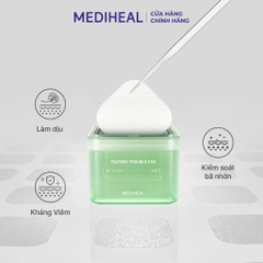 Hộp 100 miếng toner pad Mediheal giúp làm dịu da mụn, cân bằng da Teatree Trouble Pad 180ml