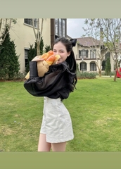 Áo Tay Dài Cổ Bèo Thương Hiệu EllyClothing