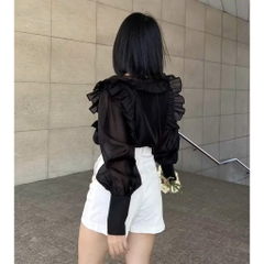 Áo Tay Dài Cổ Bèo Thương Hiệu EllyClothing