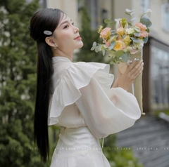 Áo Dài Tay Bèo Nhún Tiểu Thư Thương Hiệu LYLY LALA