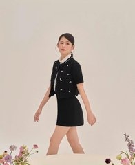 Áo Khoác Croptop Đính Đá Thương Hiệu JOIE DES ROSES