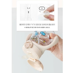 Bình hút nước, hút sữa chống sặc cho bé Ubmom Hàn Quốc 260ml