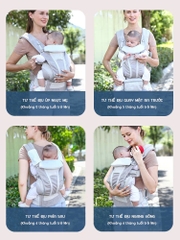 Địu em bé trợ lực địu em bé 4 tư thế Omni Breeze Baby Carrier