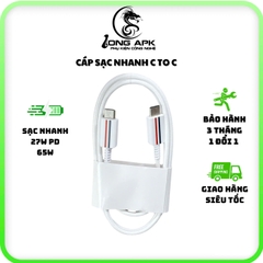 Cáp sạc nhanh C - C 5A dài 1 mét - dây bọc dù sử dụng sạc nhanh điện thoại Sạc Điện Thoại Phone