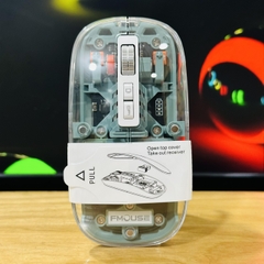Chuột không dây FMOUSE M133 kết nối 3 thiết bị Bluetooth và USB 2.4G bộ sạc