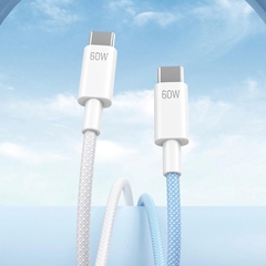 Cáp sạc PISEN 60w C to C dài 1 mét dây dù dùng cho điện thoại - lap - pad - mac phụ kiện phone Sạc Điện Thoại Usb Titan